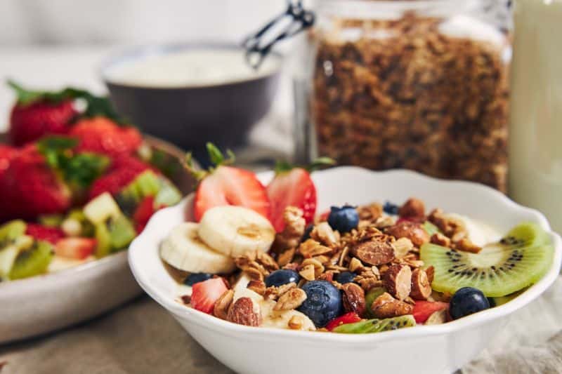 desayunos saludables yogur