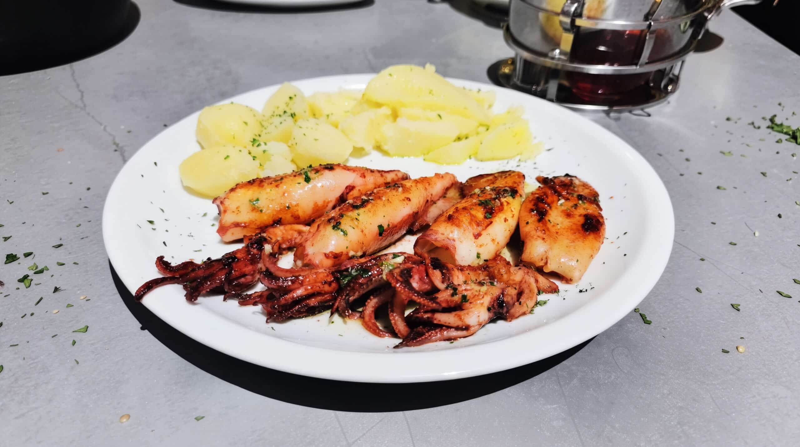 calamar a la brasa